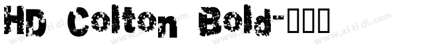 HD Colton Bold字体转换